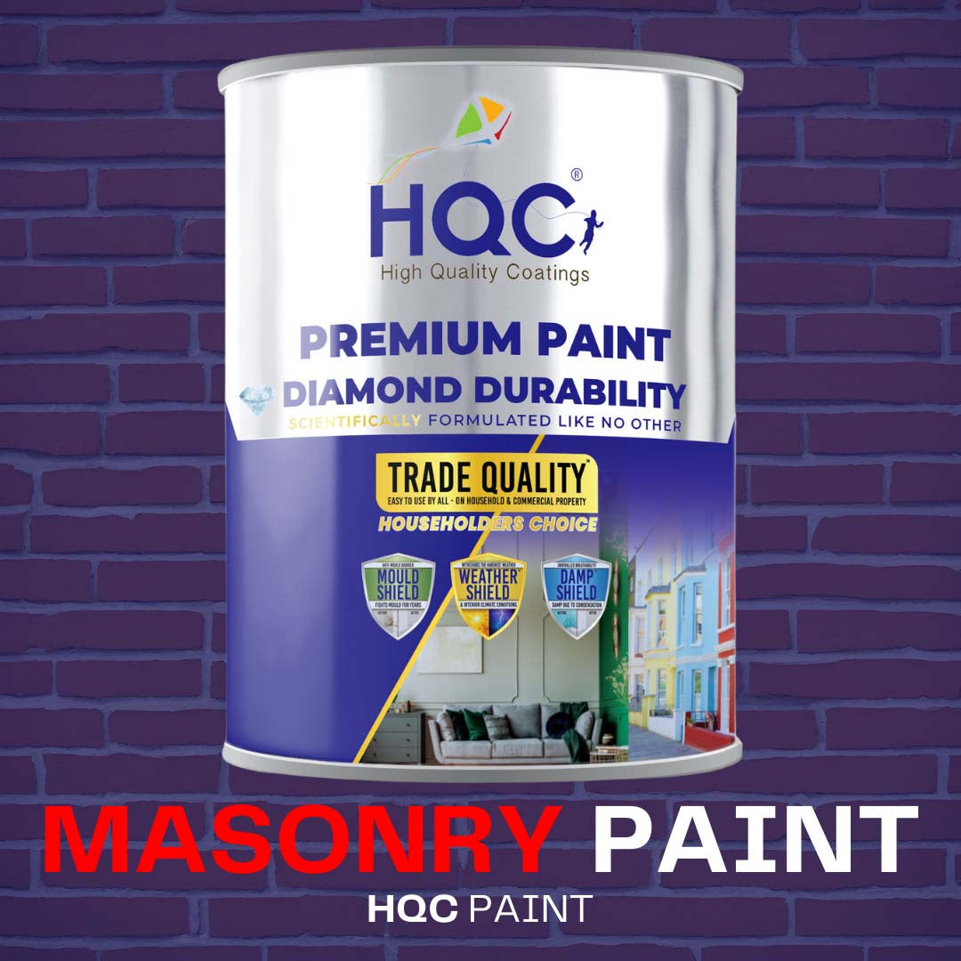 HQC Paint Masonry Paint -  Weatherproof & Long-lasting Protection For All Exterior Walls