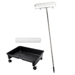Paint Roller Set 5-wheel Tray Extendable Pole For Walls 13pcs
