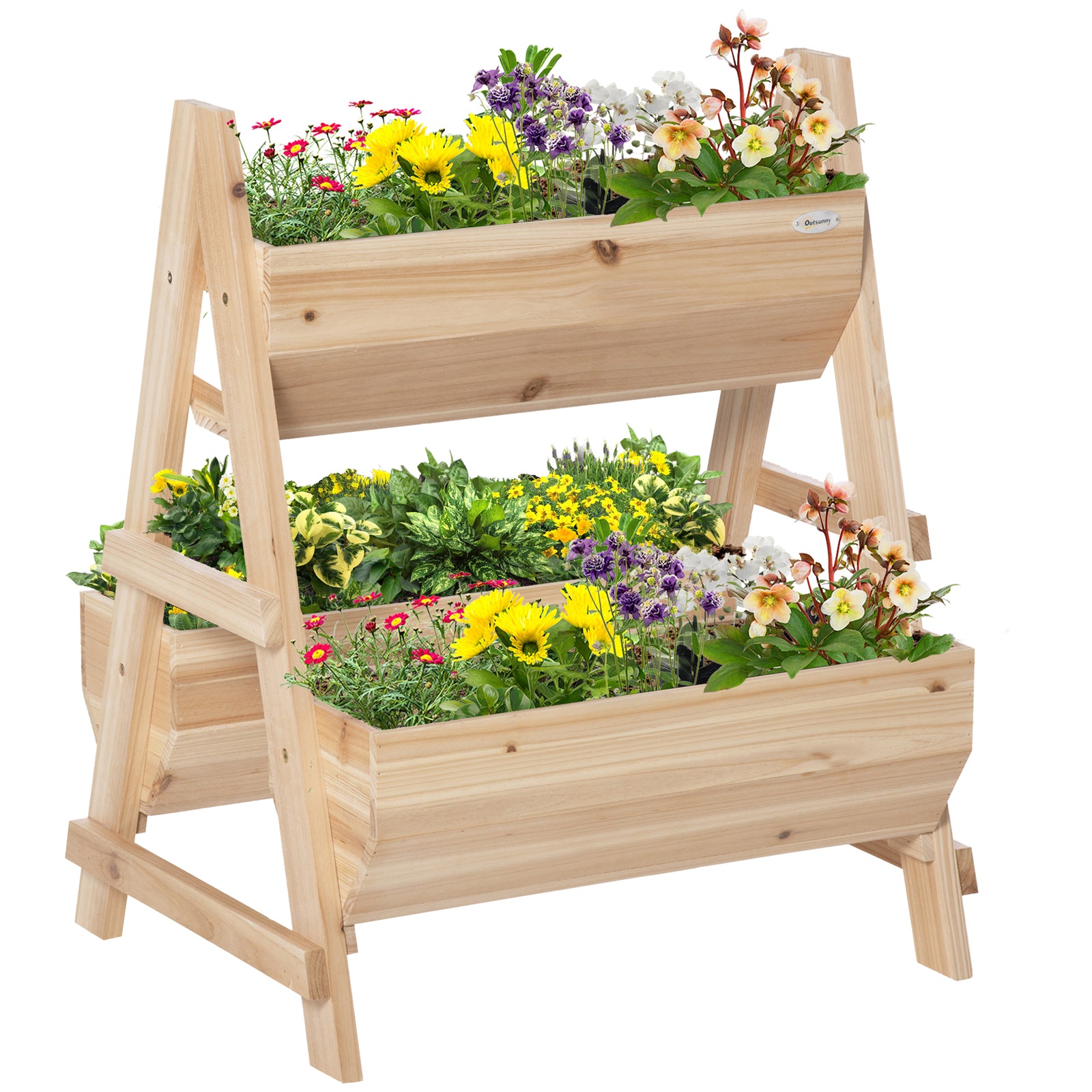 Wooden Planter Box With Drainage Holes