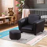Kids Sofa Chair Set Armchair Seating Seat Bedroom Playroom Stool | Black