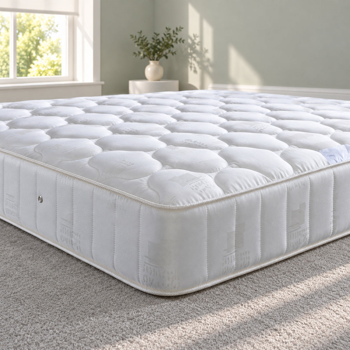 Pinerest Coil Spring Mattress | Super King | White