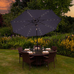 2.7m Led Tilt Parasol | Grey