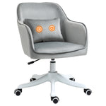 Office Chair W/ Massage Lumbar Pillow Wheels