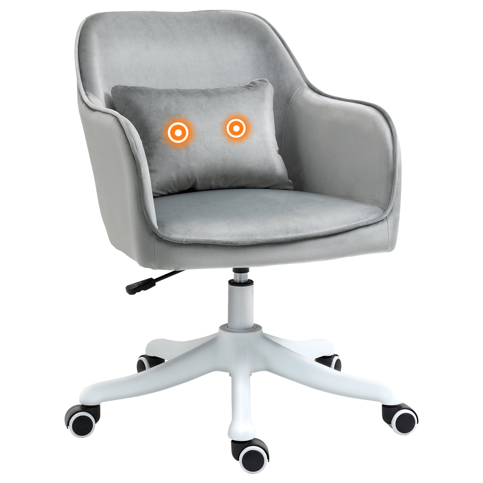 Office Chair W/ Massage Lumbar Pillow Wheels