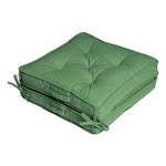 Cotton Travel Support Booster Cushion | 50cm x 50cm | Forest Green