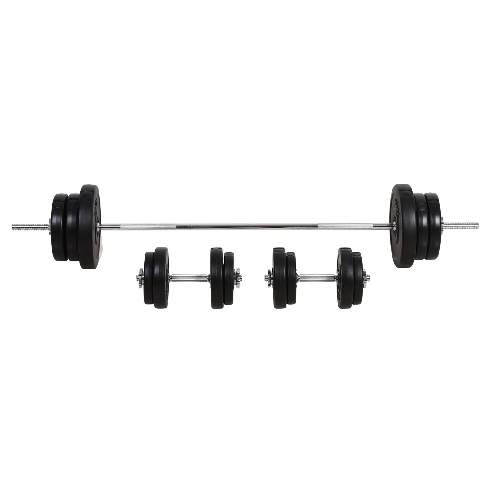 65kg Adjustable Dumbbell And Barbell Set | Black