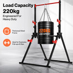 Centra Pull Up Bar,pull Up Station,dip Bars Free Standing,220kg,black Red