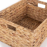 Water Hyacinth Rectangular Storage Basket | Large | Brown