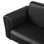 Kids Sofa 2 Seater Childrens Armchair Furniture Bedroom Playroom | Black