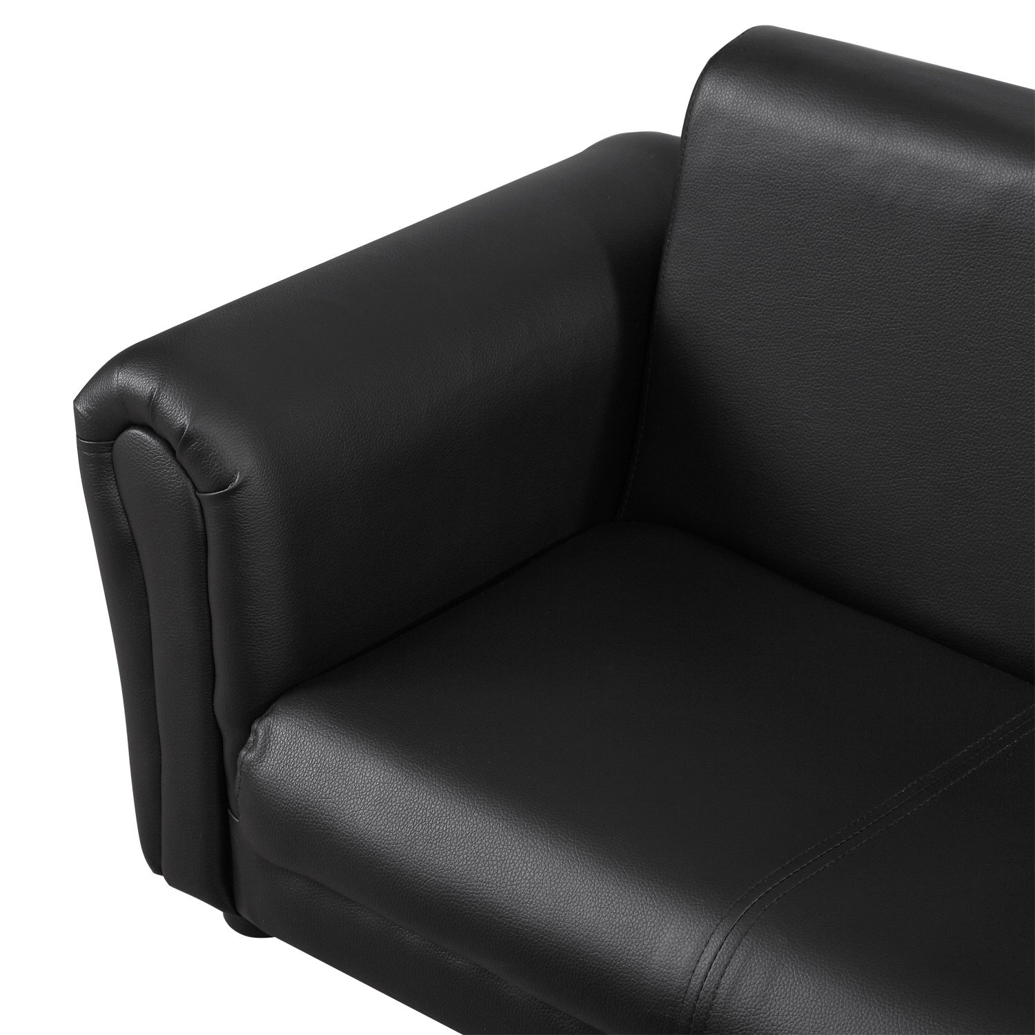Kids Sofa 2 Seater Childrens Armchair Furniture Bedroom Playroom | Black