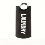 Dyzi Black Foldable Laundry Hamper Collapsible Clothes Basket