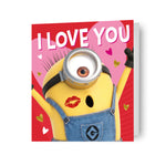 Minions 'i Love You This Much!' Valentine's Day Fold Out Card Official Product