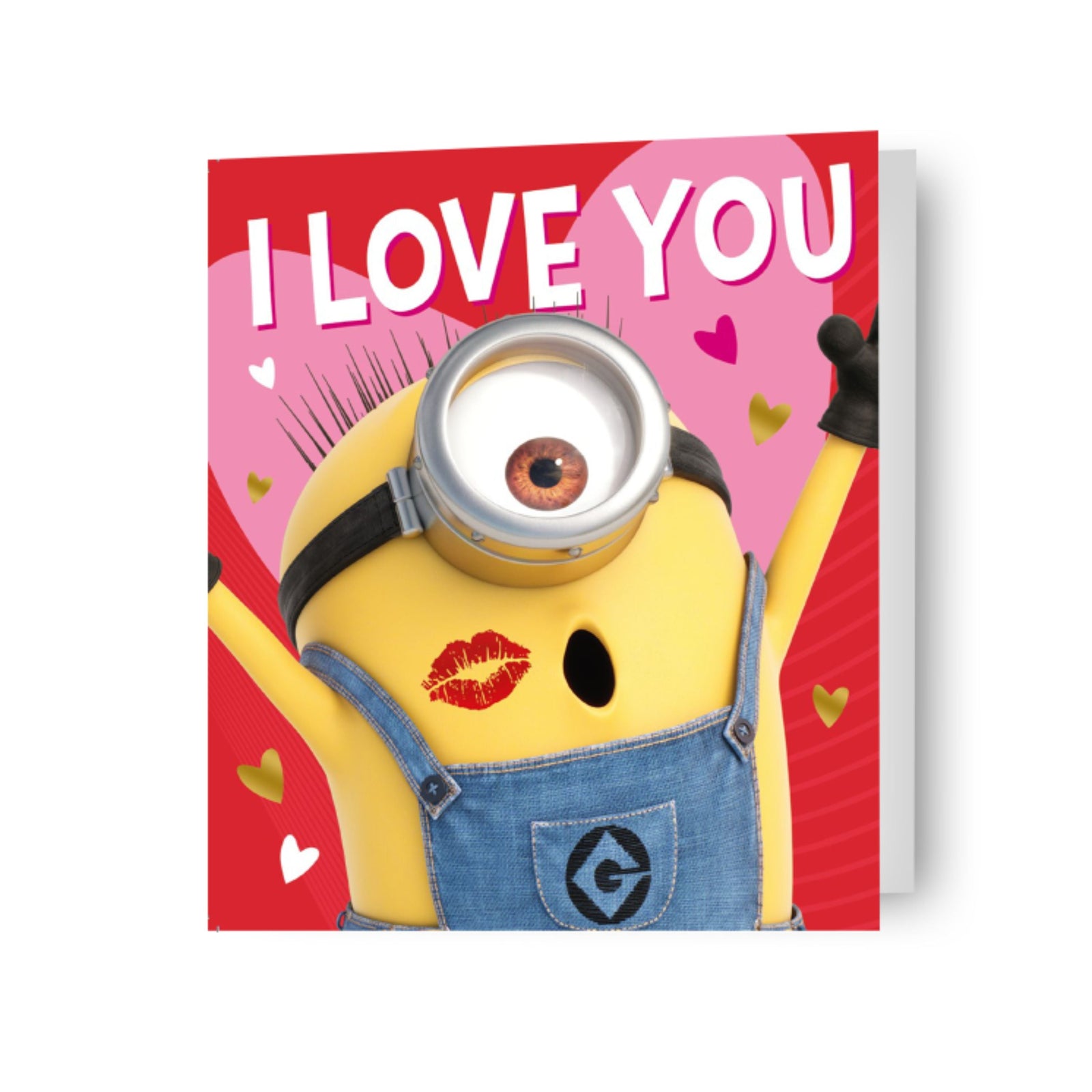 Minions 'i Love You This Much!' Valentine's Day Fold Out Card Official Product