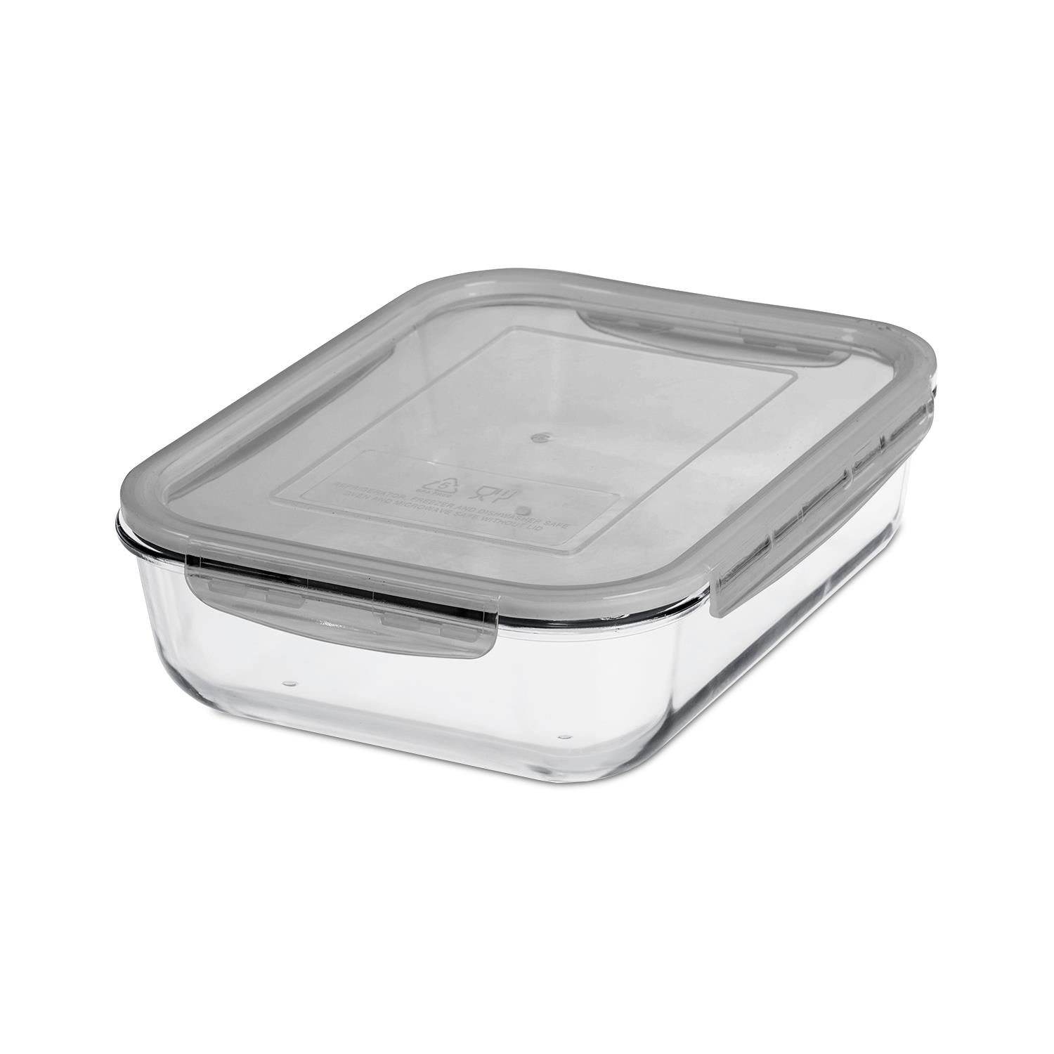 Multipurpose Bpa Free Glass Food Container With Airtight Lid | 2.7L