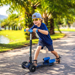 Child 3-wheel Scooter Light Music Water Spray Rechargeable 3-6 Yrs | Blue