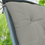 Garden Chair Cushions, Set Of 2 | Light Grey
