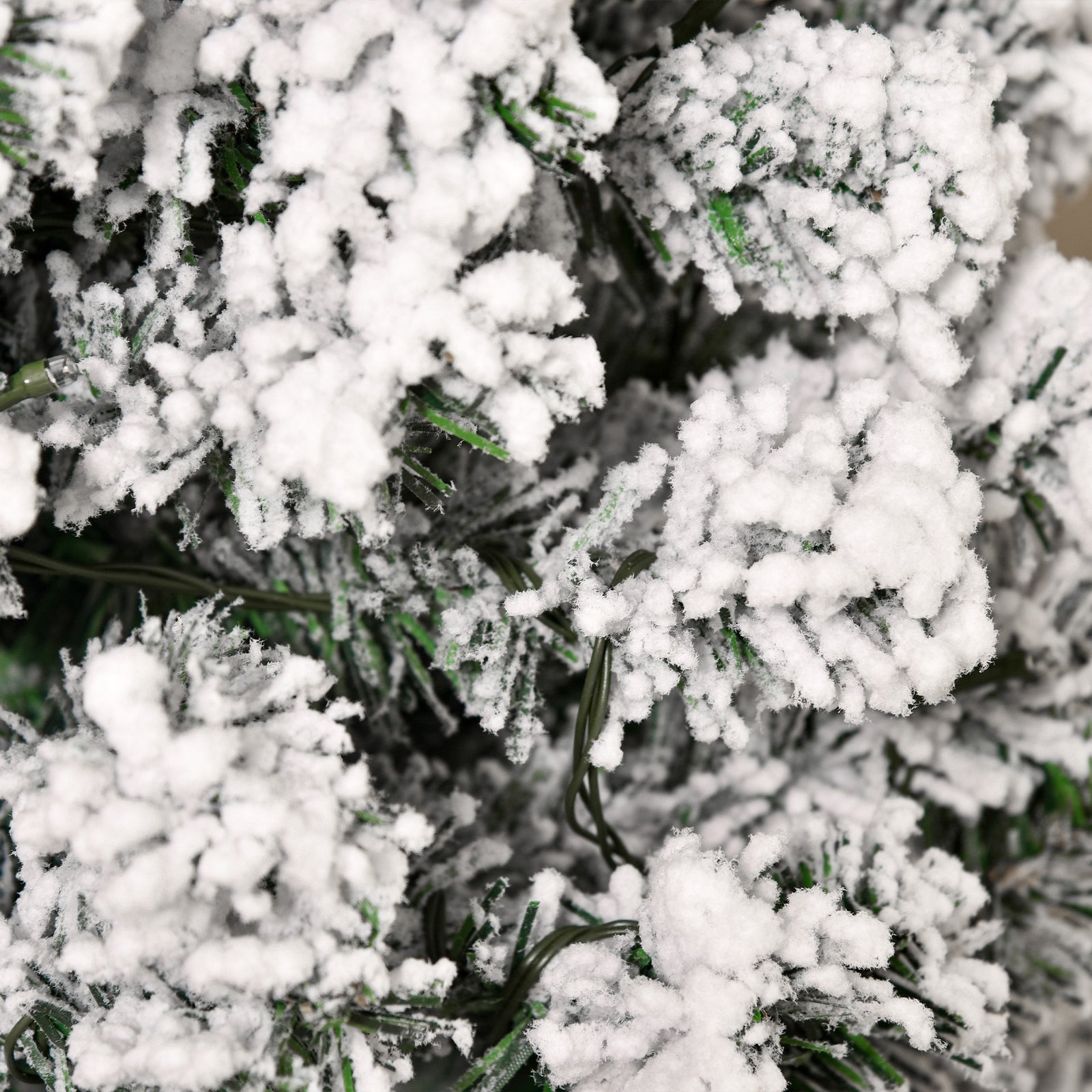 4/5/6ft Prelit Snow Flocked Christmas Tree With Light | 5ft | Green