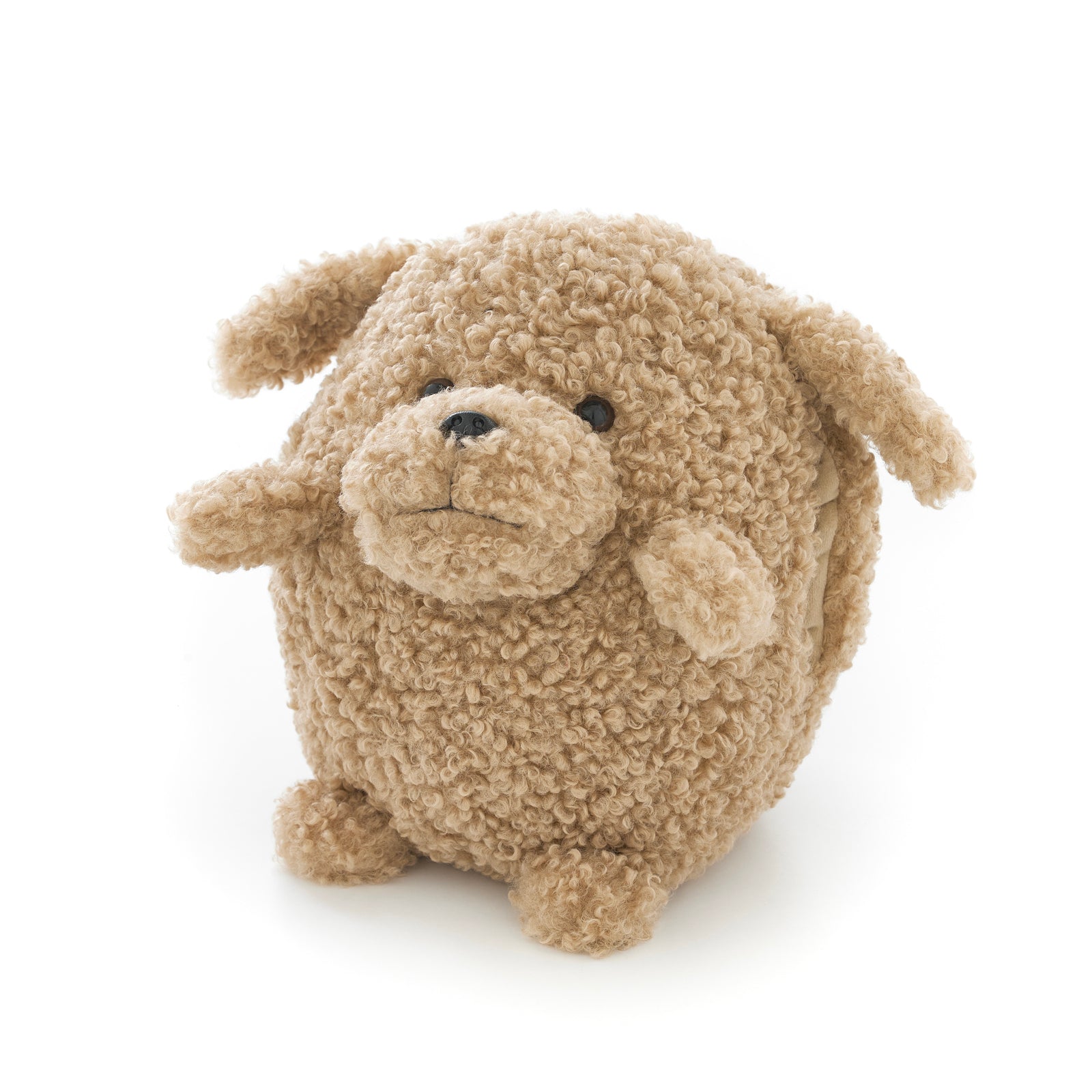 Soft Giant Handwarmer Cozy Plush Miniature Poodle | 30cm x 30cm | Brown
