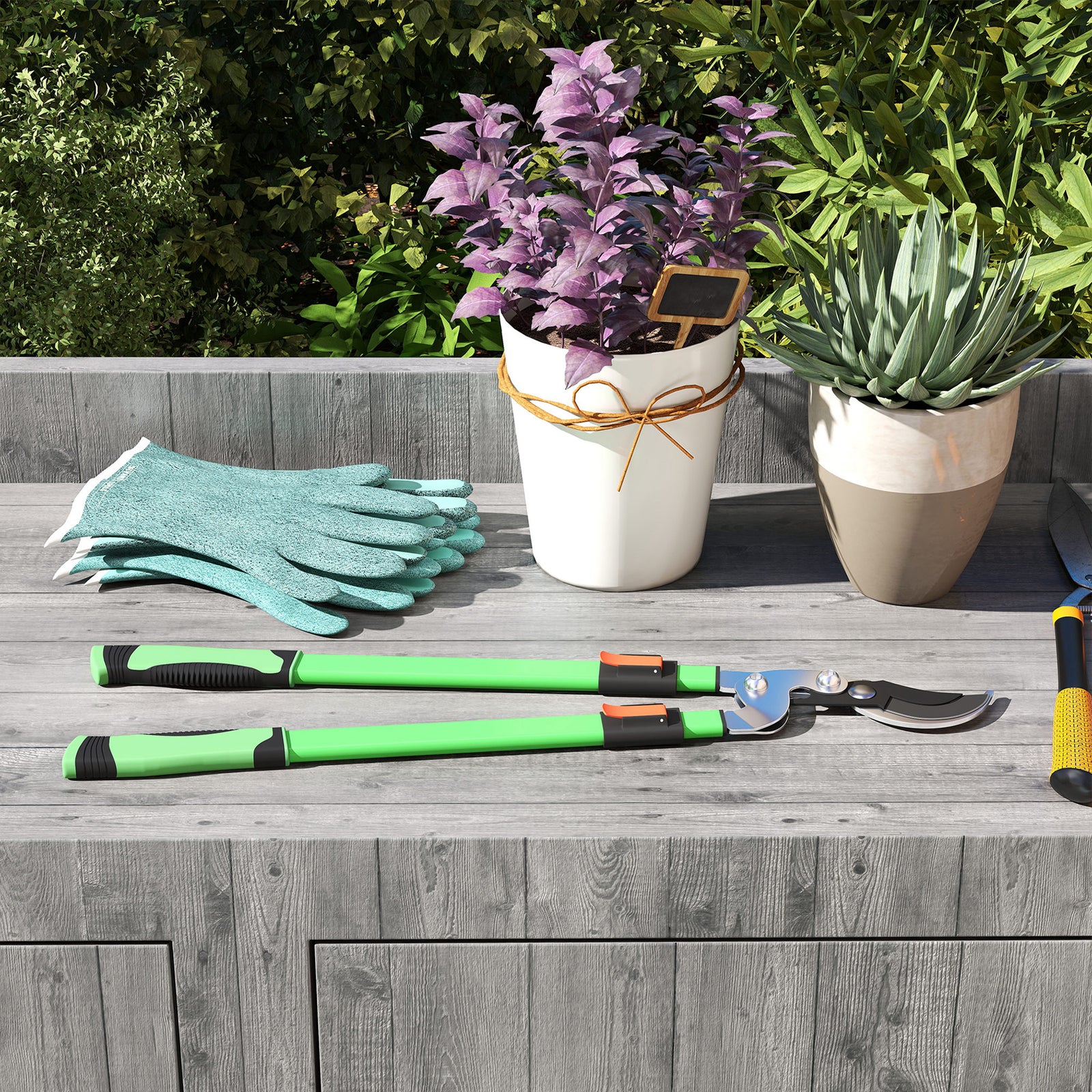Telescopic Bypass Loppers, 64.5-90 Cm Extendable Garden Loppers