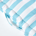 Cotton Thick Striped Floor Cushion | 40cm x 40cm | Blue