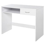 Modern Computer Desk With Shelf, Drawer