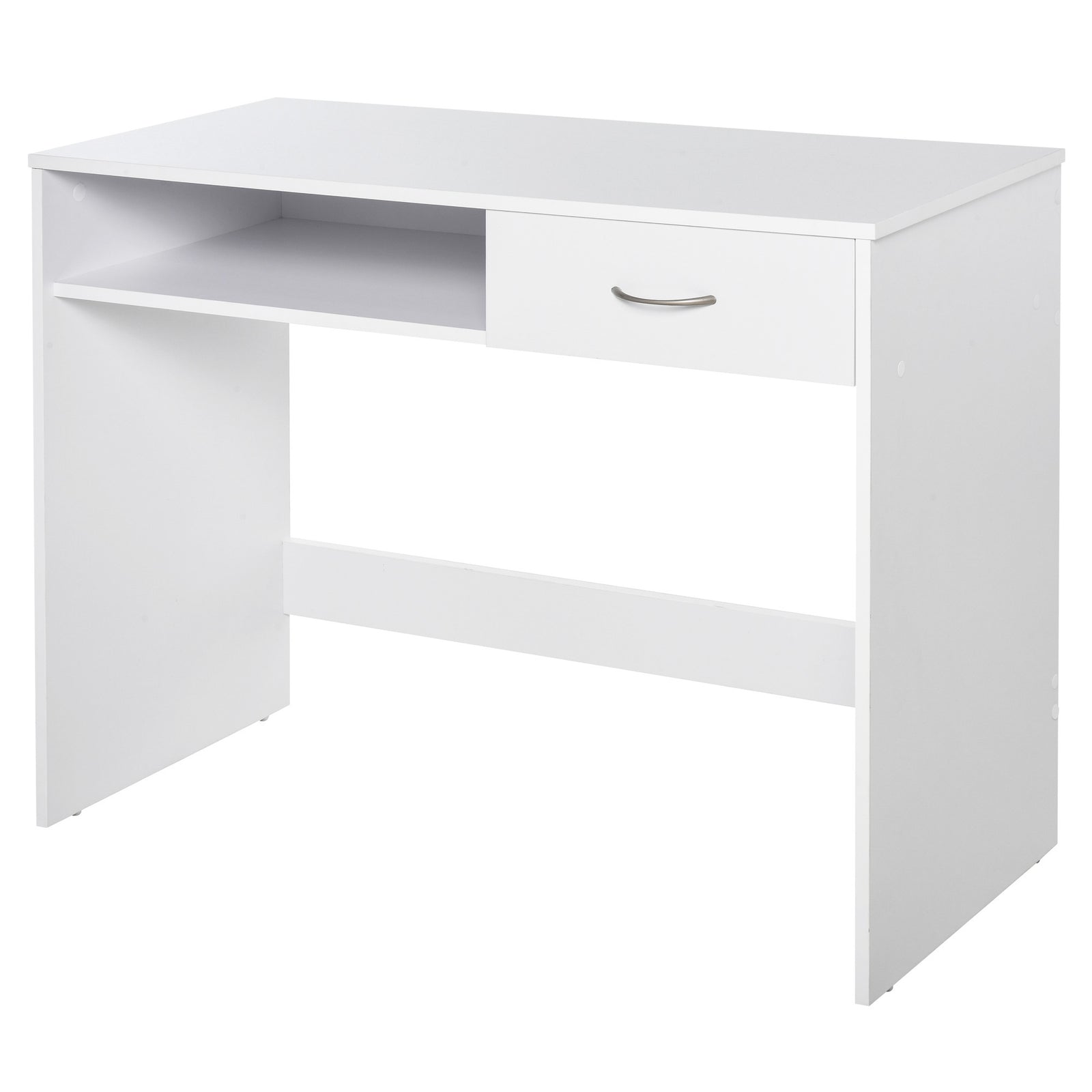 Modern Computer Desk With Shelf, Drawer