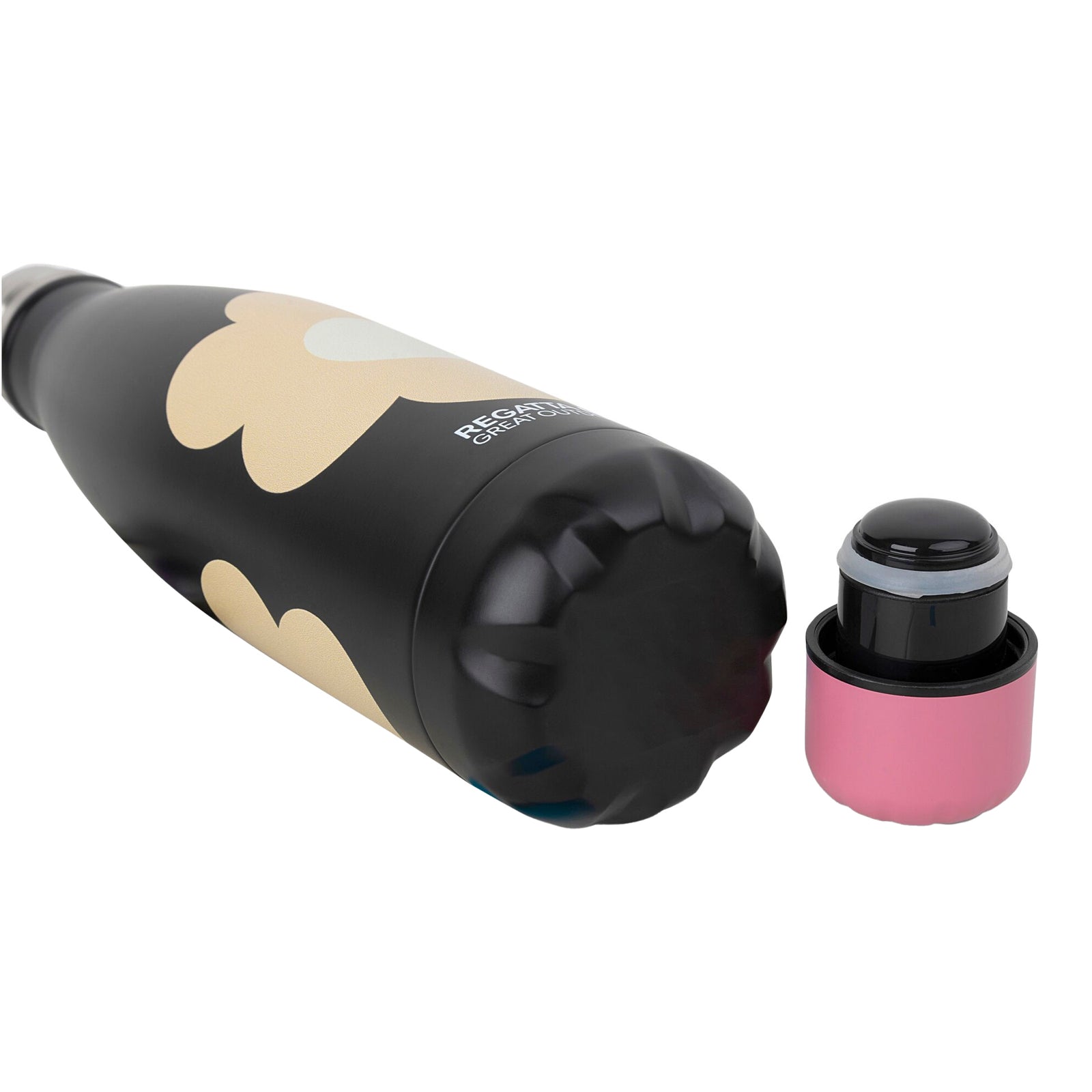 Orla Kiely Daisy 0.5l Water Bottle | One Size | Black