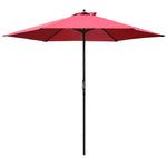 2.8m Patio Umbrella Parasol Outdoor Table Umbrella | Red
