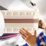 55x35x25cm Lightweight Suitcase - Cabin Carry On - Hard Shell - 4 Wheels Overhead Luggage | Cabin | Cream