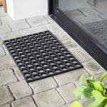 Rubber Ring Entrance Doormat | 120cm x 80cm | Black