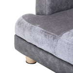 Dog Sofa Pet Lounge Bed W/ Anti-slip Legs For Small-sized Dogs - Grey