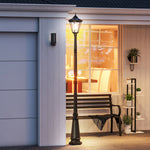 2.4 M Garden Lamp Post Light With Aluminium Frame