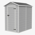 4x6 Ft Outdoor Garden Plastic Storage Shed | Grey