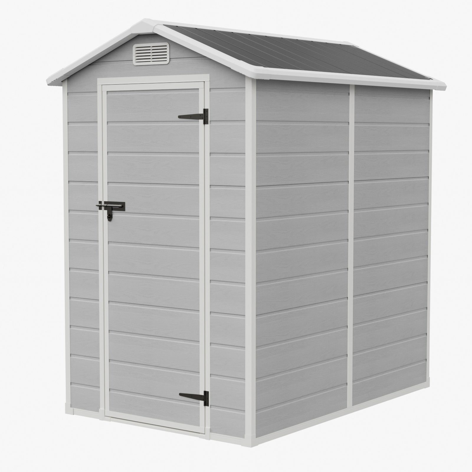 4x6 Ft Outdoor Garden Plastic Storage Shed | Grey