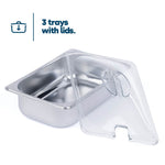 Livivo Electric Buffet Server 4.5l With Removable Trays And Temperature Dial
