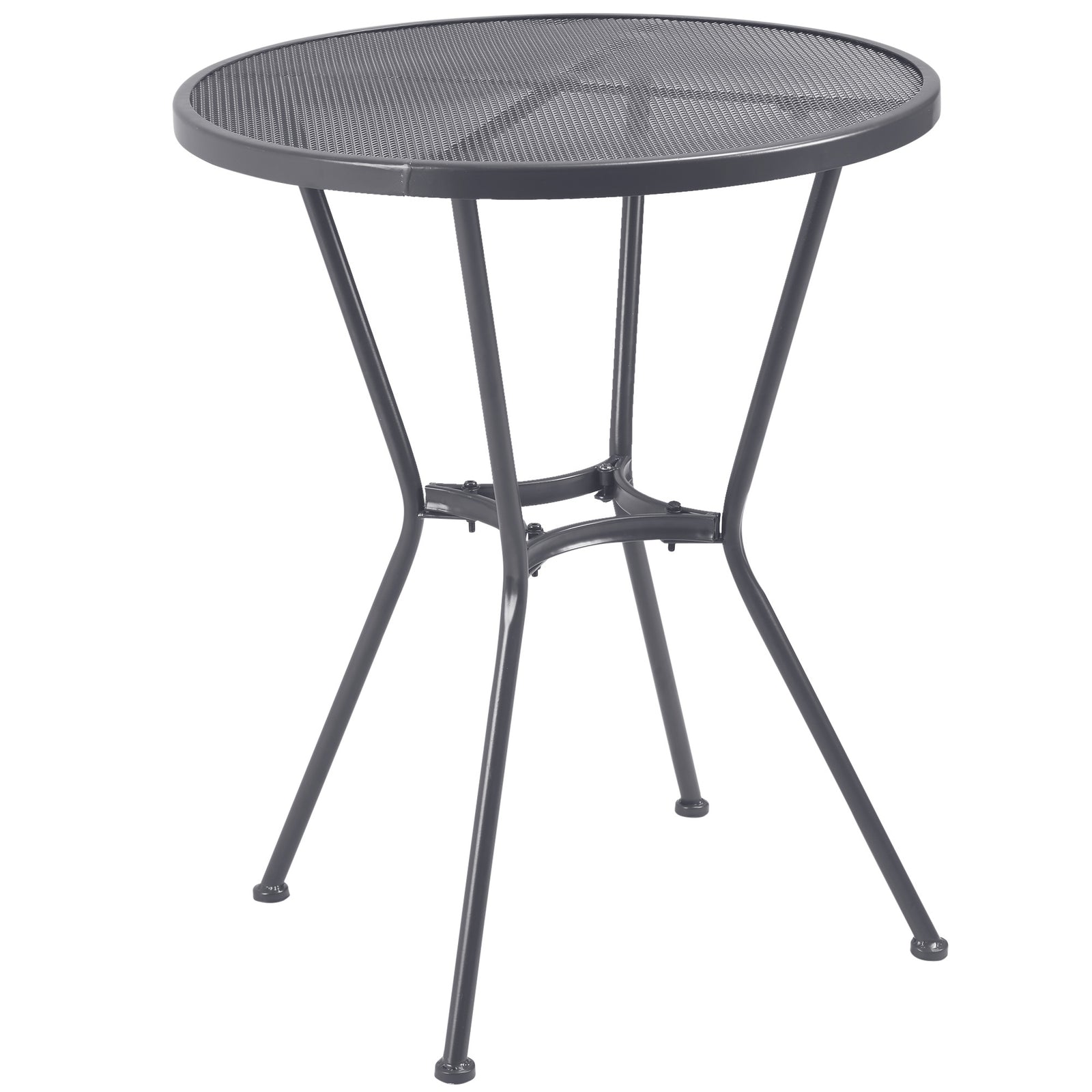 60cm Round Outdoor Bistro Table, Metal Wire Top