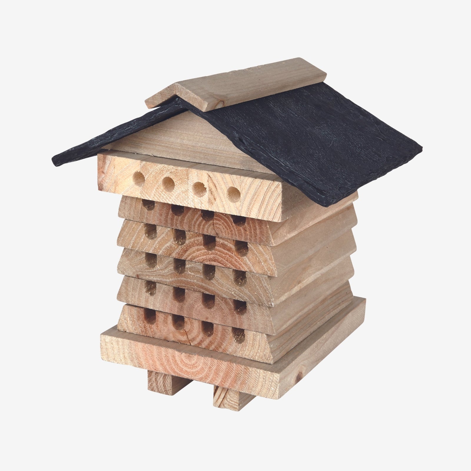 Bee Hive - Fsc Certified Timber Bee House With Slate-effect Roof | Natural