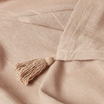 Cotton Rajput Ribbed Throw | 150cm x 200cm | Beige