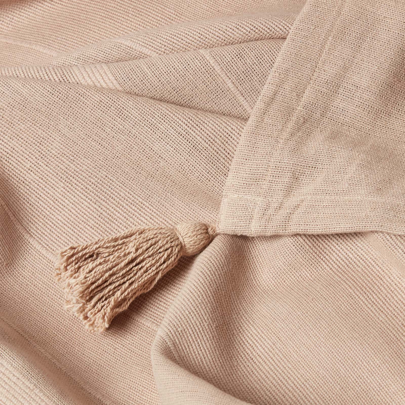 Cotton Rajput Ribbed Throw | 150cm x 200cm | Beige