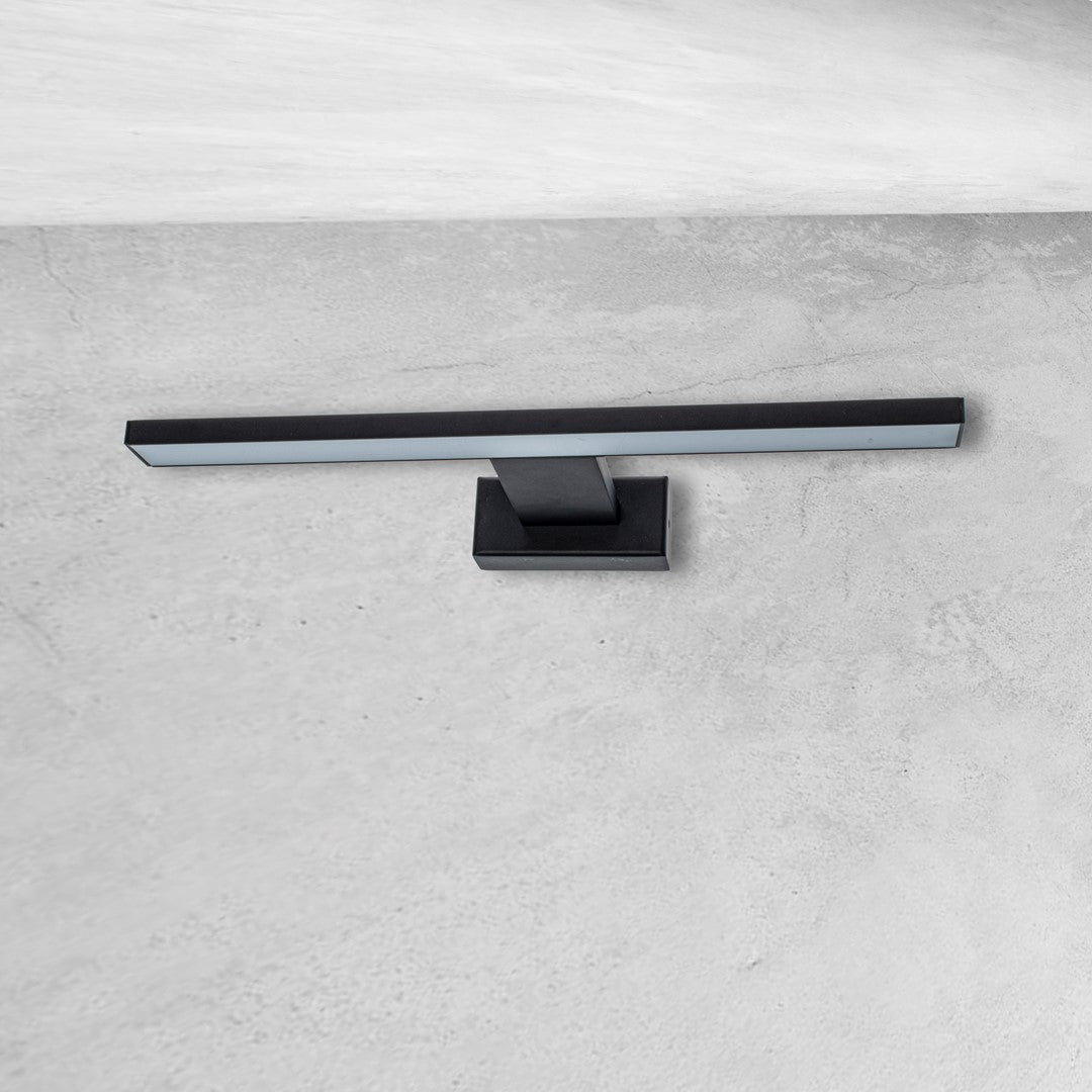 Shine Black Led 7w Wall Lamp Stylish Matt Black Light With Ip44 Rating Perfect For Mounting Abobe A Bathroom Mirror