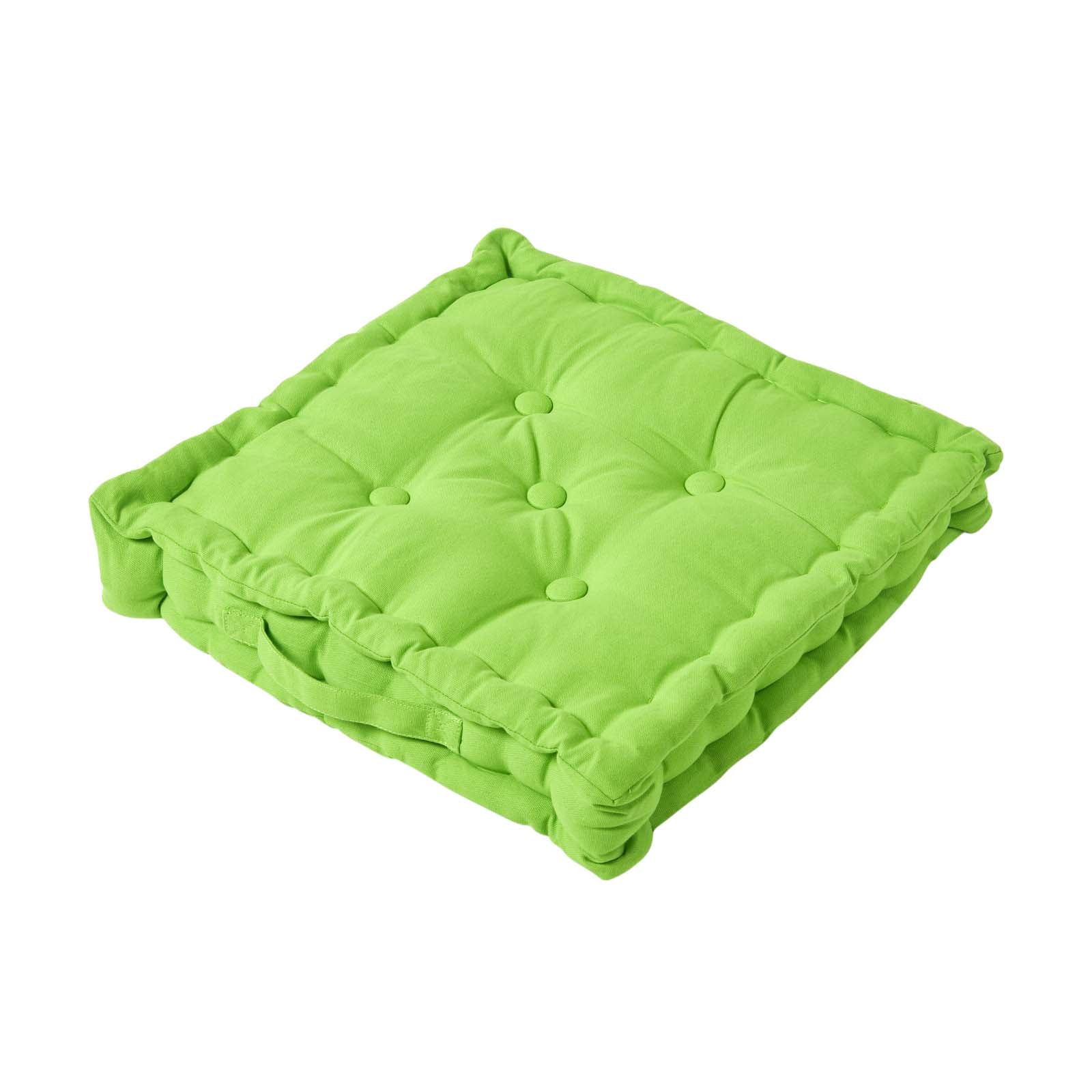 Cotton Plain Floor Cushion | 50cm x 50cm | Green