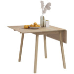 Folding Dining Table For Small Space Wood Drop Leaf Table | Natura