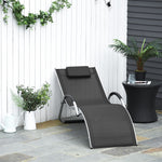 Lounger Chair W/ Removable Pillow | Black