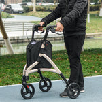 Lightweight Aluminium 3 Wheel Rollator Adjustable Handle