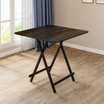 Folding Wooden Dining Table | 80cm x 80cm | Black