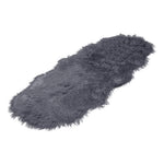 Faux Fur Sheepskin Rug | Dark Grey