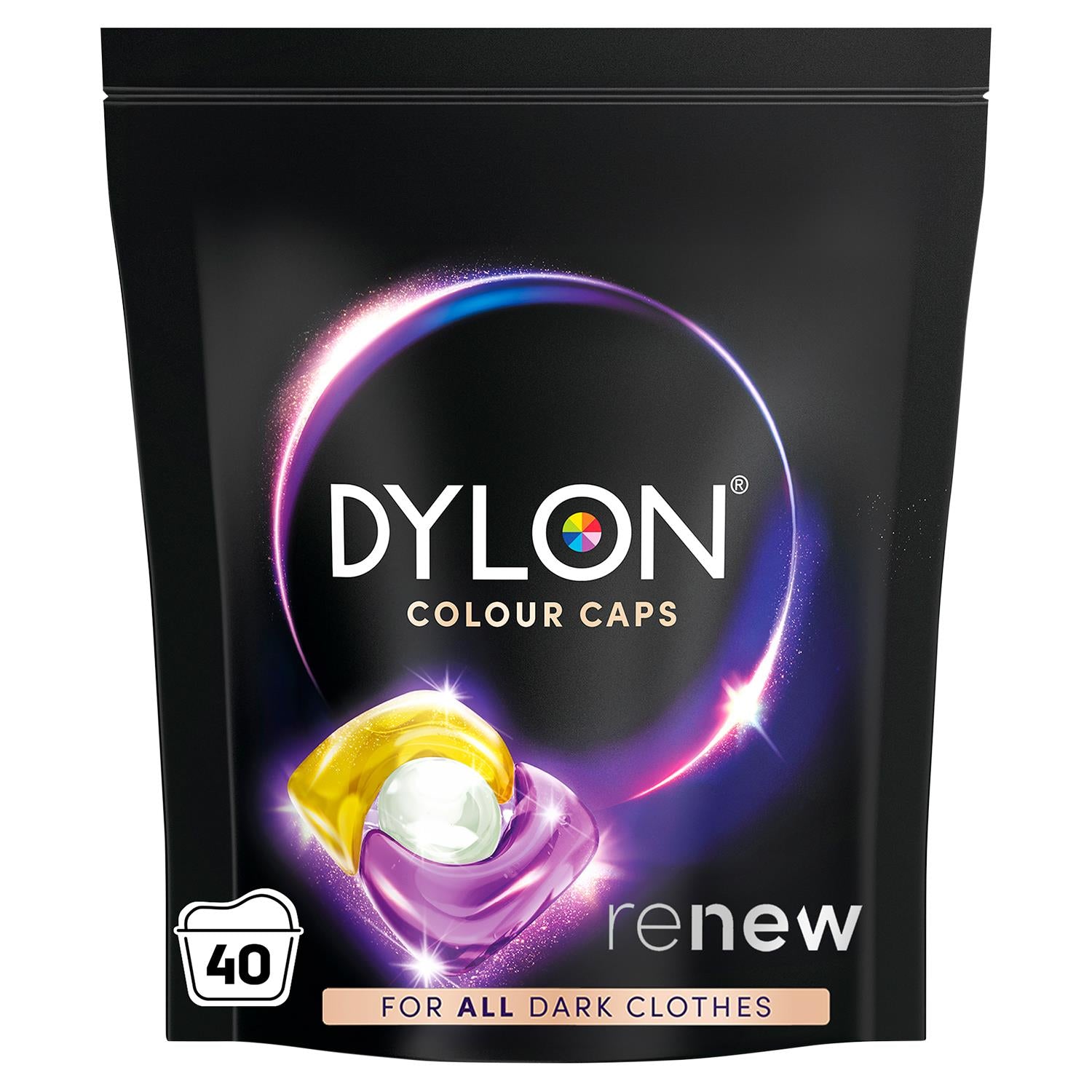 Colour Caps For Dark Coloured Clothes, Laundry Detergent Pods, 40 Washes