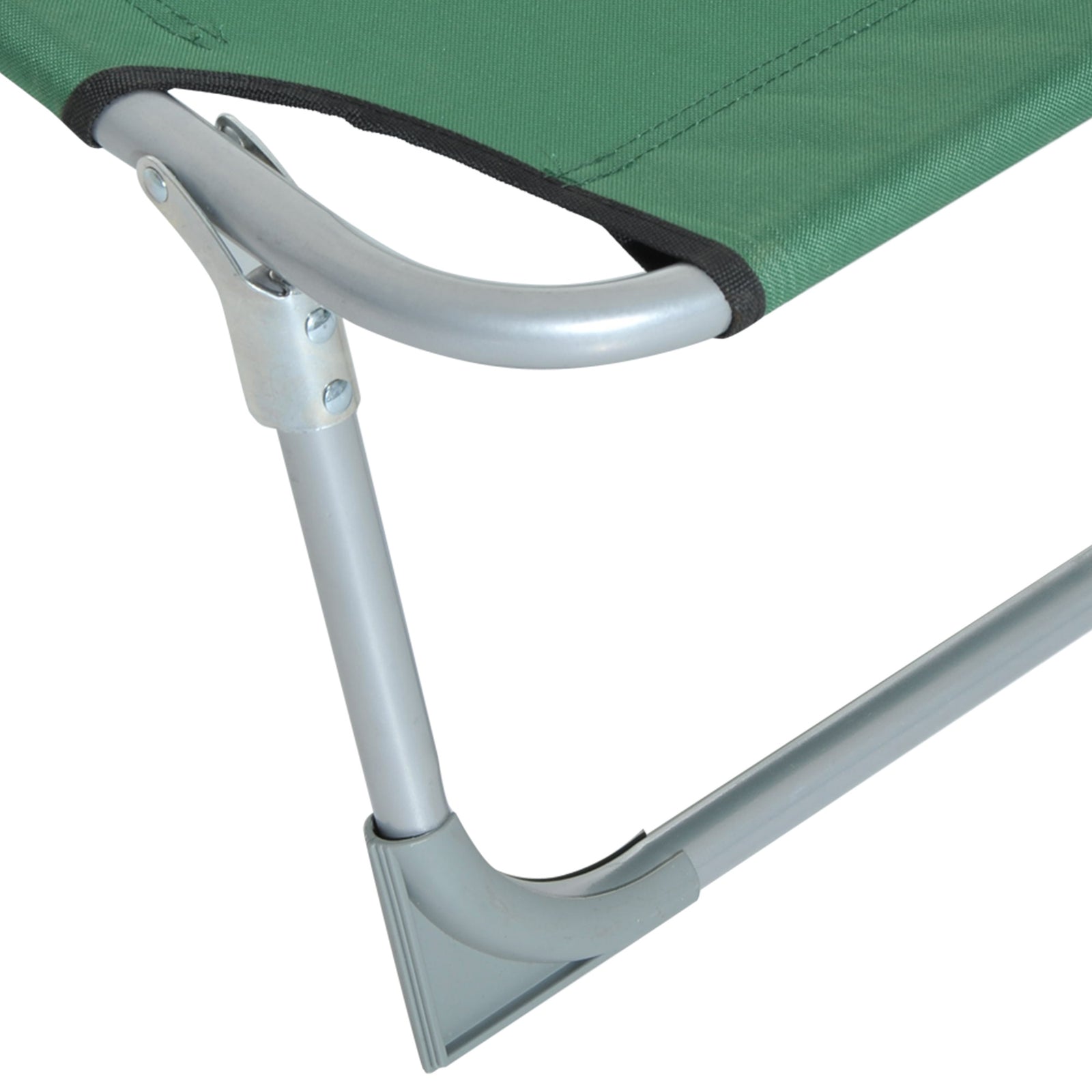 Portable Folding Camping Bed Lounger Army | Green