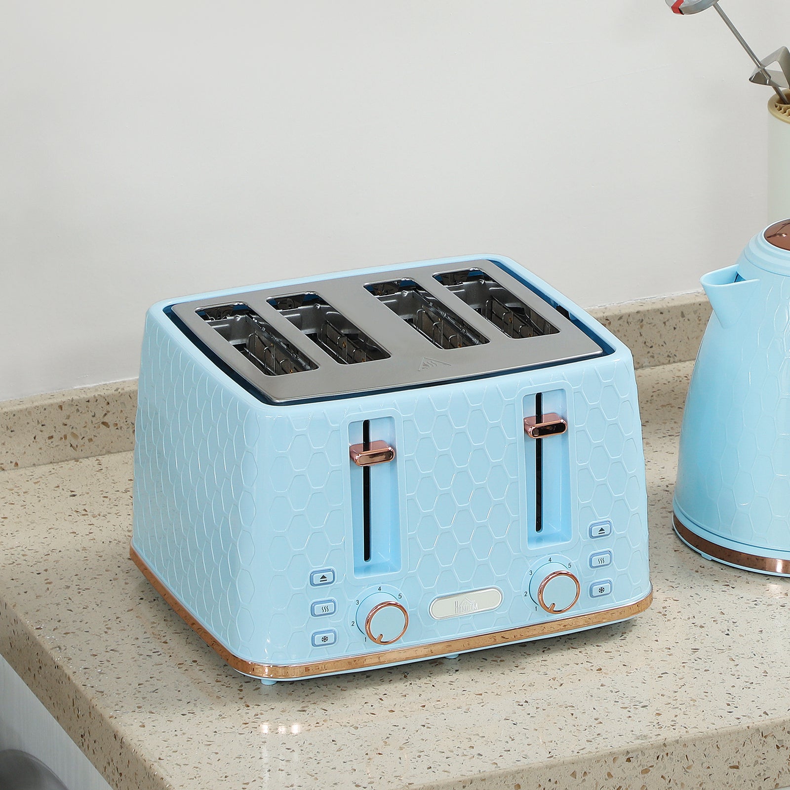 1.7l Kettle Set With Crumb Tray | Blue