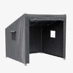 6 X 5ft Outdoor Garden Storage Shelter Bike Tent With Roll-up Zipper Door | Dark Grey